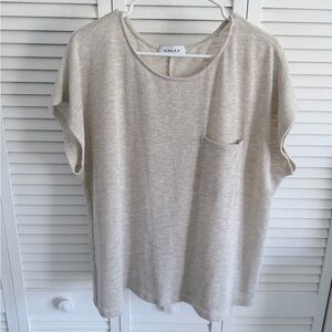 Gilli Woven Linen Blend Top